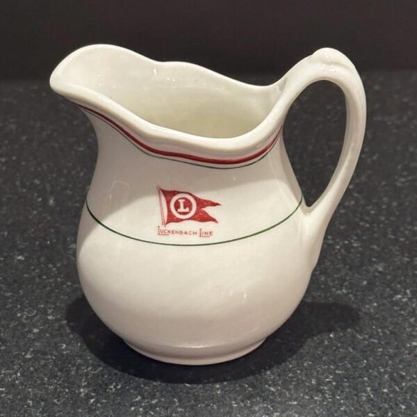 1950s Walker China Co Vitrified Cream Pitcher Restaurant Ware