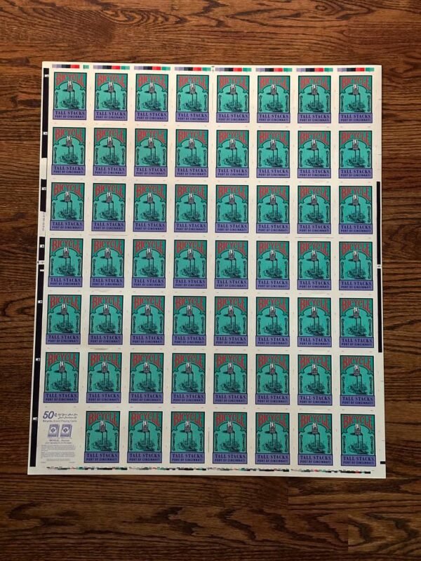 Uncut Bicycle Specialty Cards Cincinnati Tall Stacks Festival