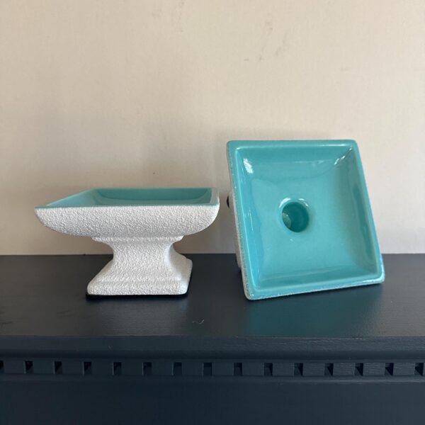 1970s MCM Pair of Haeger Pottery Candlestick Holders