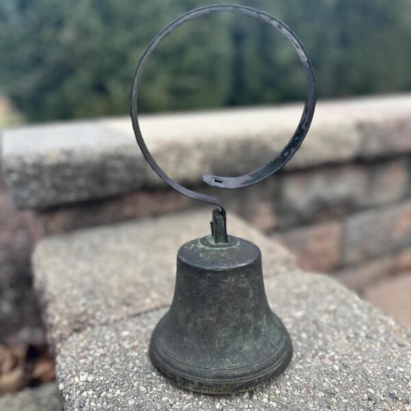 Antique Heavy Brass Shopkeepers Entry Bell