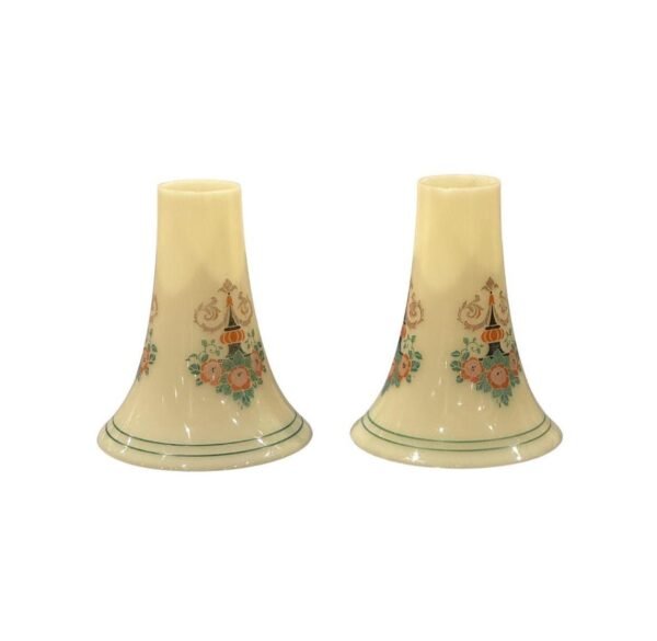 Pair of Art Nouveau Slip Style Glass Lamp Shades