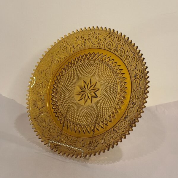 1970s Tiara Sandwich Glass 12 Inch Serving Platter