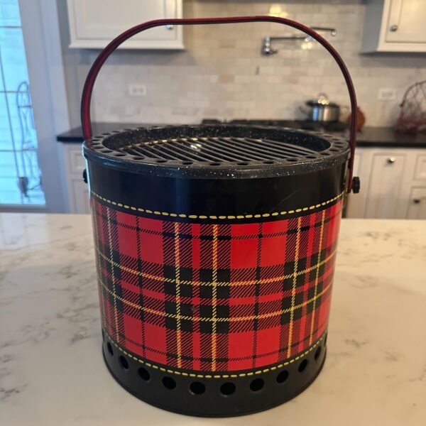 Iconic 1950s-1970s Plaid Skotch Portable Picnic Grill