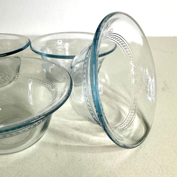 1940s-50s Anchor Hocking Fire King Blue Sapphire Dishes Set of 4