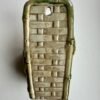 Vintage Majolica Pottery Wall Pocket Vase Handpainted - Image 3