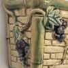 Vintage Majolica Pottery Wall Pocket Vase Handpainted - Image 5