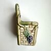Vintage Majolica Pottery Wall Pocket Vase Handpainted - Image 2