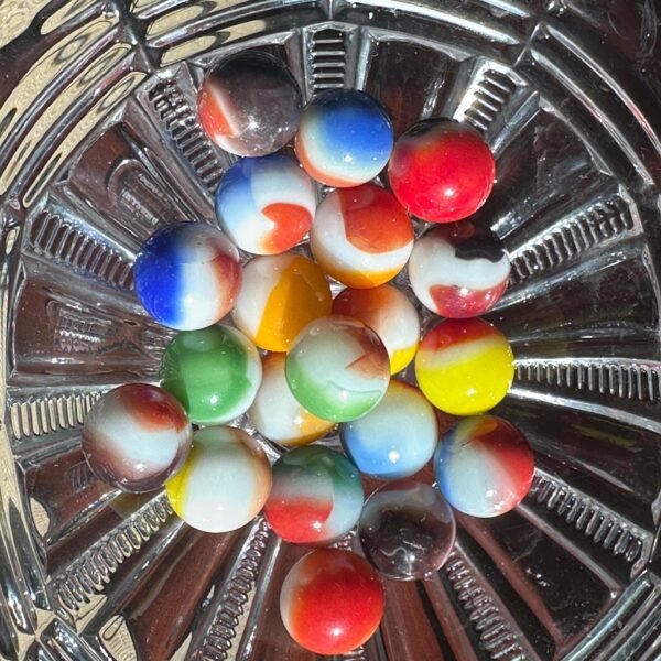 20 Collectible Vitro All Reds marbles
