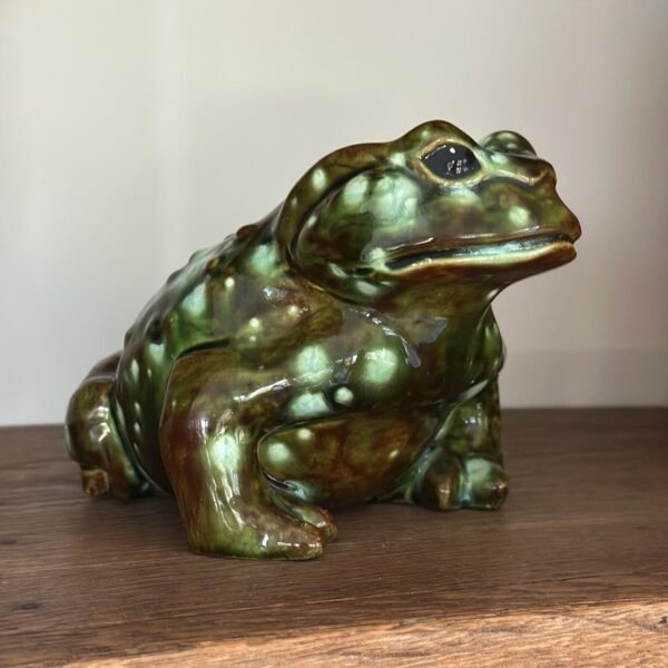 Arnels MCM Hand Painted Frog Figurine, Iconic Circa 1970s Collectible Ceramics